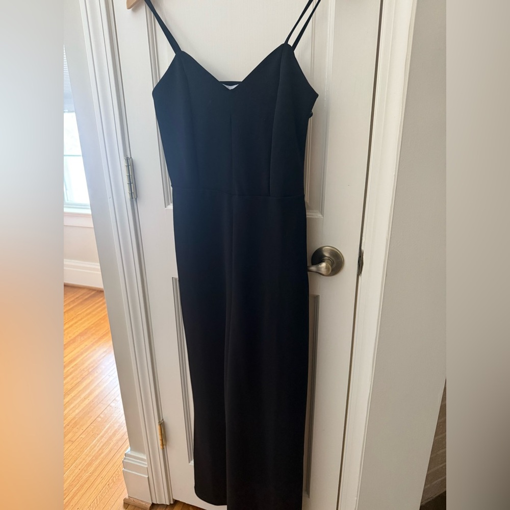 Elegant Black Spaghetti Strap JUMPSUIT